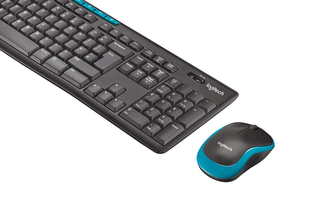 Logitech MK275 Wireless Keyboard and Mouse Combo for Windows, 2.4 GHz Wireless, Compact Wireless Mouse, 8 Multimedia & Shortcut Keys, 2-Year Battery Life, PC/Laptop - Black