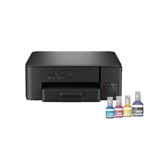 B Printer DCP-T230 Multifunction (Print Scan Copy) Multi-Function Color Ink Tank Printer (4 Ink Bottles Included)