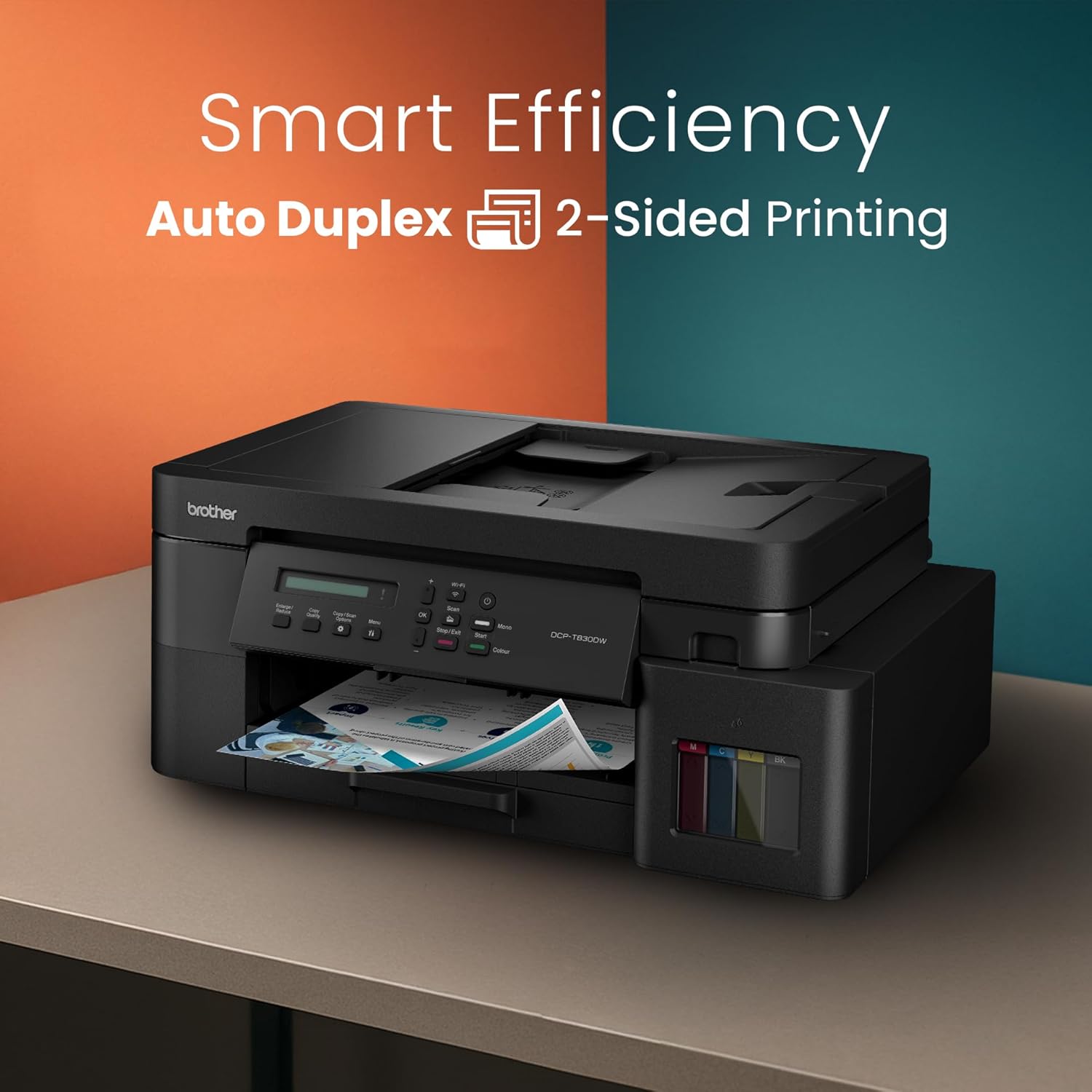 Printer Type : Inktank Printer ; Functionality : Print, Scan & Copy ; Print Output : Colour & Mo