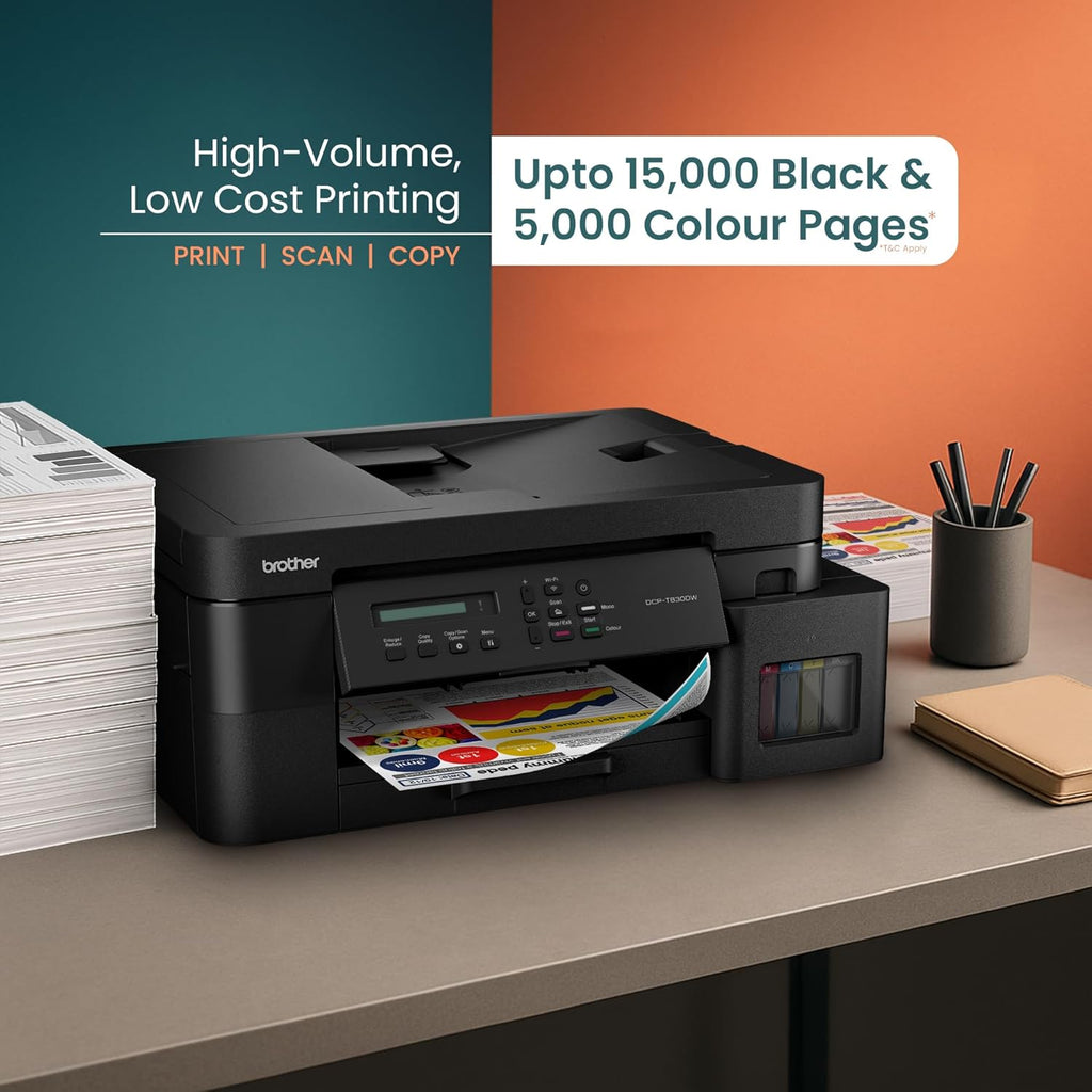 Printer Type : Inktank Printer ; Functionality : Print, Scan & Copy ; Print Output : Colour & Mo