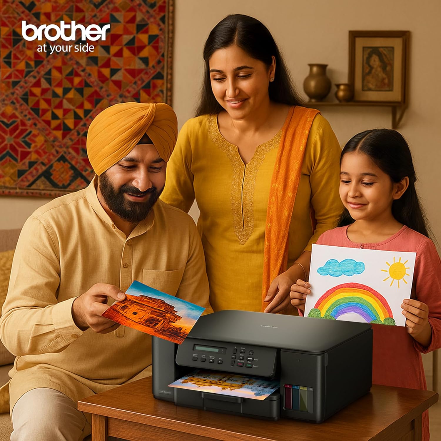 Brother Ink Tank DCP-T730DW (New Launch) WIFI Auto Duplex Color Multifunction Printer (Print Scan Copy), ADF, Print Upto 15K Pages Black & 5K in Color Each for(CMY), Extra Black Ink, Free Installation